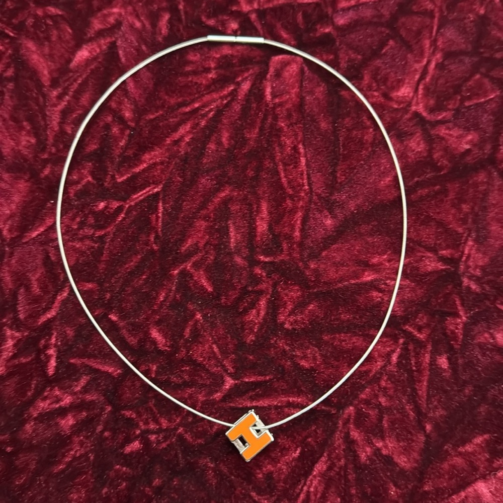 HERMES Iconic Logo Necklace  NWT